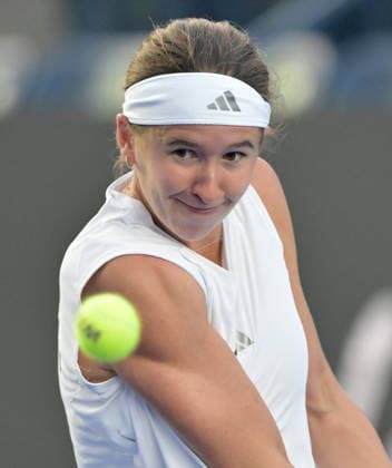Monterrey Open tennis tournament Nikola Bartunkova of the Czech Republic in action against Darja Vidmanova of the Czech Republic during their match at the Monterrey Open tennis tournament in Monterrey, Mexico, 27 August 2026. Monterrey Mexico  Copyright: xMiguelxSierrax