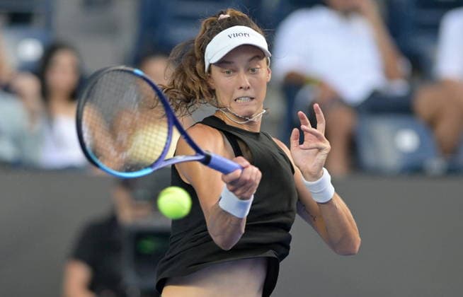 Monterrey Open tennis tournament Darja Vidmanova of the Czech Republic in action against Nikola Bartunkova of the Czech Republic during their match at the Monterrey Open tennis tournament in Monterrey, Mexico, 27 August 2026. Monterrey Mexico  Copyright: xMiguelxSierrax