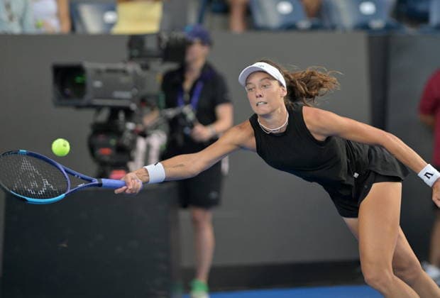 Monterrey Open tennis tournament Darja Vidmanova of the Czech Republic in action against Nikola Bartunkova of the Czech Republic during their match at the Monterrey Open tennis tournament in Monterrey, Mexico, 27 August 2026. Monterrey Mexico  Copyright: xMiguelxSierrax