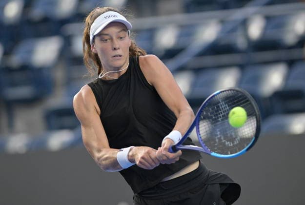 Monterrey Open tennis tournament Darja Vidmanova of the Czech Republic in action against Nikola Bartunkova of the Czech Republic during their match at the Monterrey Open tennis tournament in Monterrey, Mexico, 27 August 2026. Monterrey Mexico  Copyright: xMiguelxSierrax