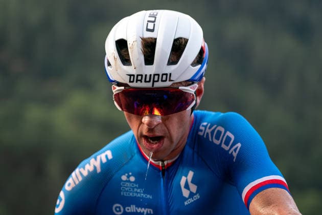 UCI MTB World Championship, WM, Weltmeisterschaft Thursday - Val Di Sole 2026 Ondrej Cink of the Czech Republic competes in front of fans during the Men s Elite Short Track race at the UCI Mountain Bike World Championships Val di Sole 2026 in Val di Sole, Italy, on August 27, 2026. Val di Sole Italy  Copyright: xFilipxBezdÄ›kx originalFilename:bezdek-notitle260827_npwaK.jpg