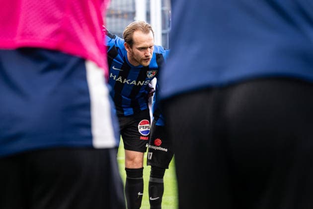 FC Copenhagen v FC Inter Turku, UEFA Conference League qualification, Copenhagen, Denmark Copenhagen, Denmark. 27th, August 2026. Juuso Hamalainen of FC Inter Turku seen during the UEFA Conference League qualification match between FC Copenhagen and FC Inter Turku at Parken in Copenhagen. Denmark, Copenhagen, Parken  Copyright: xGonzalesxPhoto TobiasxJorgensenx