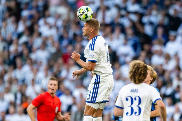FC Copenhagen v FC Inter Turku, UEFA Conference League qualification, Copenhagen, Denmark Copenhagen, Denmark. 27th, August 2026. Andreas Cornelius (14) of FC Copenhagen seen during the UEFA Conference League qualification match between FC Copenhagen and FC Inter Turku at Parken in Copenhagen. Denmark, Copenhagen, Parken  Copyright: xGonzalesxPhoto TobiasxJorgensenx