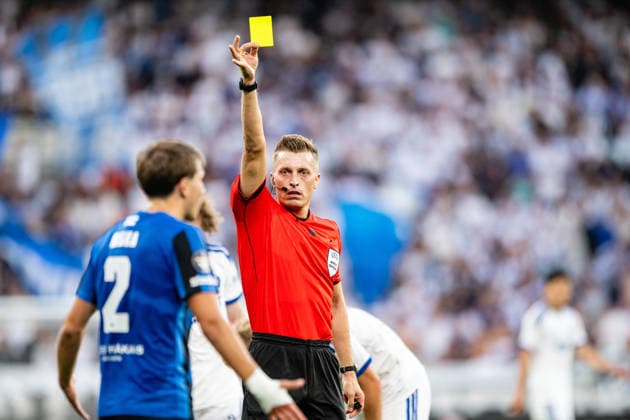 FC Copenhagen v FC Inter Turku, UEFA Conference League qualification, Copenhagen, Denmark Copenhagen, Denmark. 27th, August 2026. Referee Oleksiy Derevinskyi seen during the UEFA Conference League qualification match between FC Copenhagen and FC Inter Turku at Parken in Copenhagen. Denmark, Copenhagen, Parken  Copyright: xGonzalesxPhoto TobiasxJorgensenx