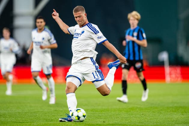 FC Copenhagen v FC Inter Turku, UEFA Conference League qualification, Copenhagen, Denmark Copenhagen, Denmark. 27th, August 2026. Andreas Cornelius (14) of FC Copenhagen seen during the UEFA Conference League qualification match between FC Copenhagen and FC Inter Turku at Parken in Copenhagen. Denmark, Copenhagen, Parken  Copyright: xGonzalesxPhoto TobiasxJorgensenx