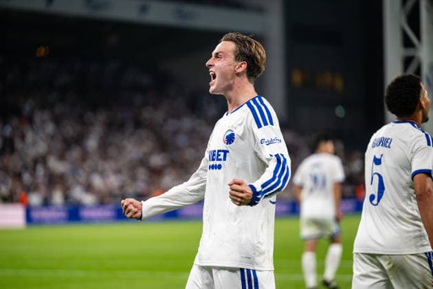 FC Copenhagen v FC Inter Turku, UEFA Conference League qualification, Copenhagen, Denmark Copenhagen, Denmark. 27th, August 2026. William Clem of FC Copenhagen scores for 3-1 during the UEFA Conference League qualification match between FC Copenhagen and FC Inter Turku at Parken in Copenhagen. Denmark, Copenhagen, Parken  Copyright: xGonzalesxPhoto TobiasxJorgensenx