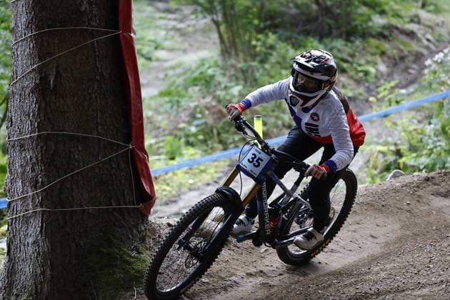 August 28, 2026, Daolasa di Commezzadura, Black Snake, 2026 UCI MTB World Championships Women s Junior Qualifications DHI Downhill Matilda Moreira Soto 35 CHI Daolasa di Commezzadura Black Snake Trento, Italy Copyright: xJustPictures.ch FrancescoxMinghettix jp-en-FrMi-_NG_1115