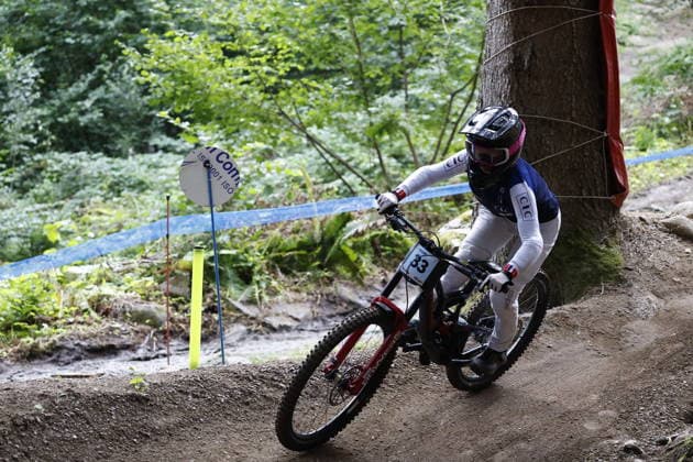 August 28, 2026, Daolasa di Commezzadura, Black Snake, 2026 UCI MTB World Championships Women s Junior Qualifications DHI Downhill Lauryn Saluzzo 33 FRA Daolasa di Commezzadura Black Snake Trento, Italy Copyright: xJustPictures.ch FrancescoxMinghettix jp-en-FrMi-_NG_1125