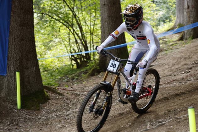 August 28, 2026, Daolasa di Commezzadura, Black Snake, 2026 UCI MTB World Championships Women s Junior Qualifications, DHI Downhill: Megan Horne 30 GBR, Daolasa di Commezzadura, Black Snake, Trento, Italy Copyright: xJustPictures.ch FrancescoxMinghettix jp-en-FrMi-_NG_1144