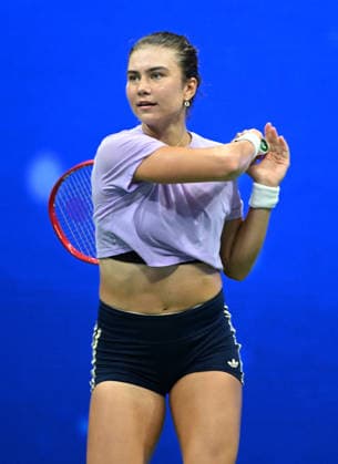 FLUSHING NY- AUGUST 27: Iva Jovic is seen on the practice court during the 2026 US Open On Arthur Ashe Stadium at the USTA Billie Jean King National Tennis Center on August 27, 2026 in Flushing Queens. Copyright: xmpi04x