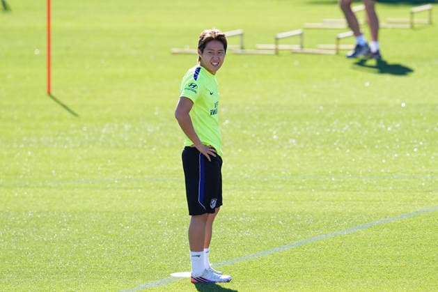 August 28, 2026, Madrid, Madrid, Spain: Kang-in Lee during a training session of Atletico de Madrid ahead the Spanish League, LaLiga EA Sports, match against Sevilla FC at Ciudad Deportiva Wanda Atletico de Madrid on August 28, 2026, in Madrid, Spain. Atletico De Madrid Training Session - Laliga Ea Sports  - ZUMAa181 20260828_zaa_a181_002 Copyright: xDennisxAgyemanx