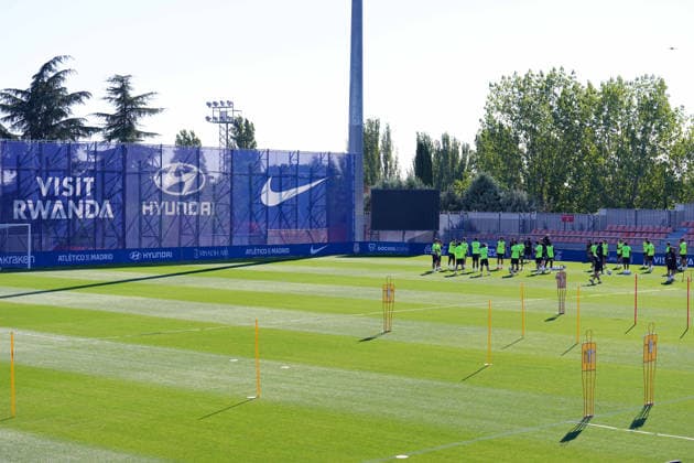 August 28, 2026, Madrid, Madrid, Spain: General view during a training session of Atletico de Madrid ahead the Spanish League, LaLiga EA Sports, match against Sevilla FC at Ciudad Deportiva Wanda Atletico de Madrid on August 28, 2026, in Madrid, Spain. Atletico De Madrid Training Session - Laliga Ea Sports  - ZUMAa181 20260828_zaa_a181_021 Copyright: xDennisxAgyemanx