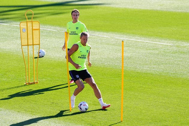 August 28, 2026, Madrid, Madrid, Spain: Marcos Llorente during a training session of Atletico de Madrid ahead the Spanish League, LaLiga EA Sports, match against Sevilla FC at Ciudad Deportiva Wanda Atletico de Madrid on August 28, 2026, in Madrid, Spain. Atletico De Madrid Training Session - Laliga Ea Sports  - ZUMAa181 20260828_zaa_a181_023 Copyright: xDennisxAgyemanx