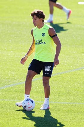 August 28, 2026, Madrid, Madrid, Spain: Giuliano Simeone during a training session of Atletico de Madrid ahead the Spanish League, LaLiga EA Sports, match against Sevilla FC at Ciudad Deportiva Wanda Atletico de Madrid on August 28, 2026, in Madrid, Spain. Atletico De Madrid Training Session - Laliga Ea Sports  - ZUMAa181 20260828_zaa_a181_035 Copyright: xDennisxAgyemanx