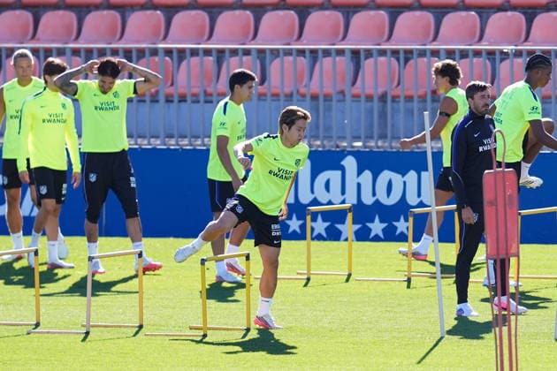 August 28, 2026, Madrid, Madrid, Spain: Kang-in Lee during a training session of Atletico de Madrid ahead the Spanish League, LaLiga EA Sports, match against Sevilla FC at Ciudad Deportiva Wanda Atletico de Madrid on August 28, 2026, in Madrid, Spain. Atletico De Madrid Training Session - Laliga Ea Sports  - ZUMAa181 20260828_zaa_a181_038 Copyright: xDennisxAgyemanx