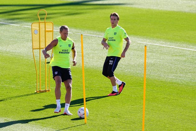 August 28, 2026, Madrid, Madrid, Spain: Marcos Llorente during a training session of Atletico de Madrid ahead the Spanish League, LaLiga EA Sports, match against Sevilla FC at Ciudad Deportiva Wanda Atletico de Madrid on August 28, 2026, in Madrid, Spain. Atletico De Madrid Training Session - Laliga Ea Sports  - ZUMAa181 20260828_zaa_a181_043 Copyright: xDennisxAgyemanx