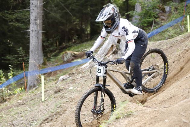 August 28, 2026, Daolasa di Commezzadura, Black Snake, 2026 UCI MTB World Championships Women s Junior Qualifications DHI Downhill Marlena Rieger, 23, GER, Daolasa di Commezzadura, Black Snake, Trento, Italy Copyright: xJustPictures.ch FrancescoxMinghettix jp-en-FrMi-_NG_1180