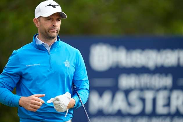 SUTTON COLDFIELD, ENGLAND - AUG 28: Marcel Schneider (GER) walks from the eighteenth tee during the completion of the delayed Round 1 at the 2026 Husqvarna British Masters at The Belfry, Sutton Coalfield on August 28, 2026 in Warwickshire, England The 2026 Husqvarna British Masters