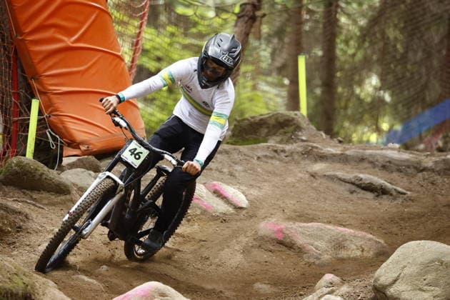 August 28, 2026, Daolasa di Commezzadura, Black Snake, 2026 UCI MTB World Championships Men s Junior Qualifications DHI Downhill Daniel Turkovic 46 AUS Daolasa di Commezzadura Black Snake Trento, Italy Copyright: xJustPictures.ch FrancescoxMinghettix jp-en-FrMi-_NG_1445