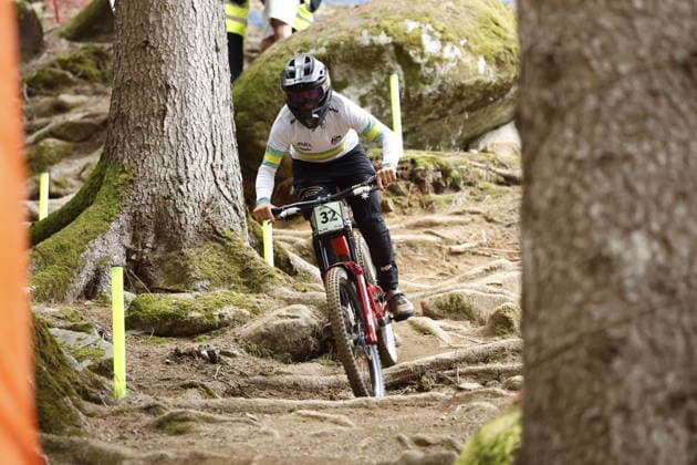 August 28, 2026, Daolasa di Commezzadura, Black Snake, 2026 UCI MTB World Championships Men s Junior Qualifications DHI Downhill Jonte Tummon 32 AUS Daolasa di Commezzadura Black Snake Trento, Italy Copyright: xJustPictures.ch FrancescoxMinghettix jp-en-FrMi-_NG_1493