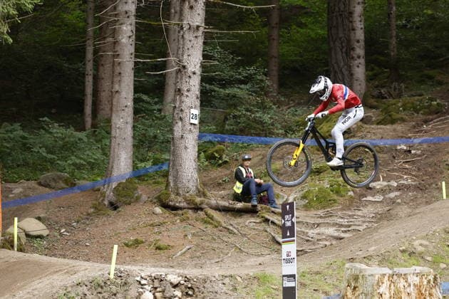 August 28, 2026, Daolasa di Commezzadura, Black Snake, 2026 UCI MTB World Championships Men s Junior Qualifications, DHI Downhill: Nicolai Grip Haglev, 26, NOR, Daolasa di Commezzadura, Black Snake, Trento, Italy Copyright: xJustPictures.ch FrancescoxMinghettix jp-en-FrMi-_NG_1510