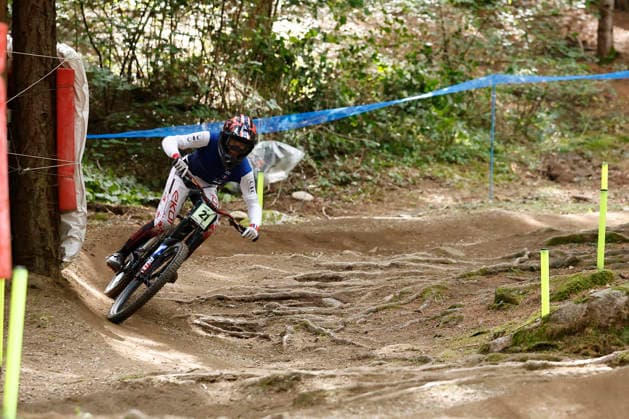 August 28, 2026, Daolasa di Commezzadura, Black Snake, 2026 UCI MTB World Championships Men s Junior Qualifications DHI Downhill Léo Godin 21 FRA Daolasa di Commezzadura Black Snake Trento, Italy Copyright: xJustPictures.ch FrancescoxMinghettix jp-en-FrMi-_NG_1525