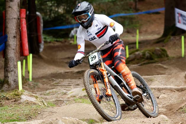 August 28, 2026, Daolasa di Commezzadura, Black Snake, 2026 UCI MTB World Championships Men s Junior Qualifications DHI Downhill Nathan De Vaux 29 GBR Daolasa di Commezzadura Black Snake Trento, Italy Copyright: xJustPictures.ch FrancescoxMinghettix jp-en-FrMi-_NG_1542