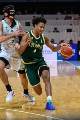 August 28, 2026, Manilla, Manila, Philippines: Australia s Dash DANIELS in action.Australia vs Syria in their Group E match of the FIBA Basketball World Cup Qualifiers at the Mall of Asia Arena, Manila, Philippines on Friday 28 August 2026. Manilla Philippines - ZUMAr144 20260828_zap_r144_016 Copyright: xJaynexRussellx