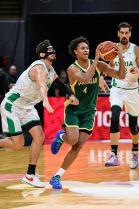 August 28, 2026, Manilla, Manila, Philippines: Australia s Dash DANIELS in action.Australia vs Syria in their Group E match of the FIBA Basketball World Cup Qualifiers at the Mall of Asia Arena, Manila, Philippines on Friday 28 August 2026. Manilla Philippines - ZUMAr144 20260828_zap_r144_017 Copyright: xJaynexRussellx