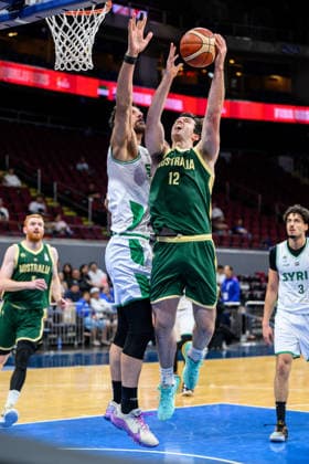 August 28, 2026, Manilla, Manila, Philippines: Australia s Josh BANNAN in action. Australia vs Syria in their Group E match of the FIBA Basketball World Cup Qualifiers at the Mall of Asia Arena, Manila, Philippines on Friday 28 August 2026. FIBA World Cup Basketball Asian Qualifiers  - ZUMAr144 20260828_zap_r144_021 Copyright: xJaynexRussellx
