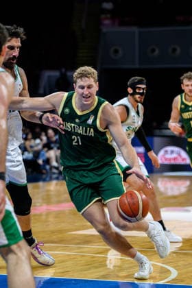 August 28, 2026, Manilla, Manila, Philippines: Australia s Jacob HOLT in action. Australia vs Syria in their Group E match of the FIBA Basketball World Cup Qualifiers at the Mall of Asia Arena, Manila, Philippines on Friday 28 August 2026. FIBA World Cup Basketball Asian Qualifiers  - ZUMAr144 20260828_zap_r144_022 Copyright: xJaynexRussellx
