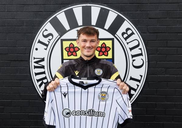 Football, Scotland: St Mirren FC present new signing Calvin Ramsay