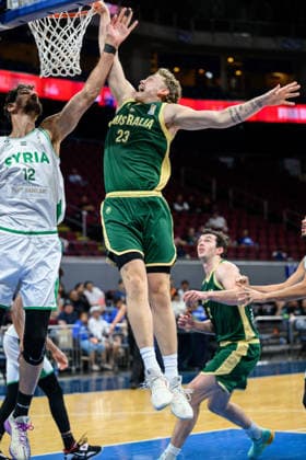 August 28, 2026, Manilla, Manila, Philippines: Australia s Luke TRAVERS in action. Australia vs Syria in their Group E match of the FIBA Basketball World Cup Qualifiers at the Mall of Asia Arena, Manila, Philippines on Friday 28 August 2026. FIBA World Cup Basketball Asian Qualifiers  - ZUMAr144 20260828_zap_r144_025 Copyright: xJaynexRussellx