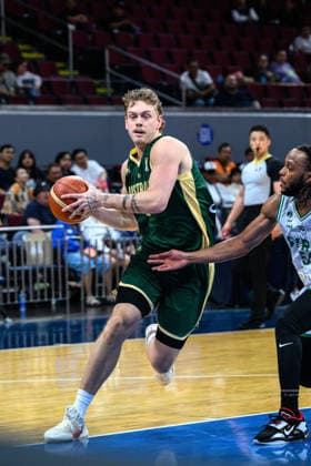 August 28, 2026, Manilla, Manila, Philippines: Australia s Luke TRAVERS in action. Australia vs Syria in their Group E match of the FIBA Basketball World Cup Qualifiers at the Mall of Asia Arena, Manila, Philippines on Friday 28 August 2026. FIBA World Cup Basketball Asian Qualifiers  - ZUMAr144 20260828_zap_r144_026 Copyright: xJaynexRussellx