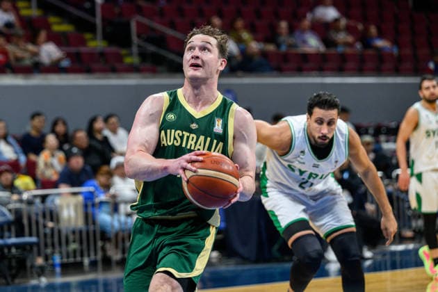 August 28, 2026, Manilla, Manila, Philippines: Australia s Elijah PEPPER in action. Australia vs Syria in their Group E match of the FIBA Basketball World Cup Qualifiers at the Mall of Asia Arena, Manila, Philippines on Friday 28 August 2026. Manilla Philippines - ZUMAr144 20260828_zap_r144_034 Copyright: xJaynexRussellx