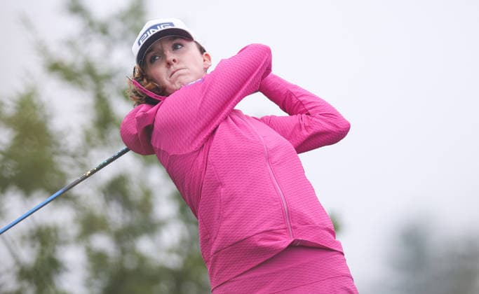 2026 KPMG Women s Irish Open, The K Club, Kildare 28 8 2026 Lauren Walsh of Ireland tees off on the 18th Lauren Walsh tees off on the 18th 28 8 2026  Copyright: xx RDR_2317