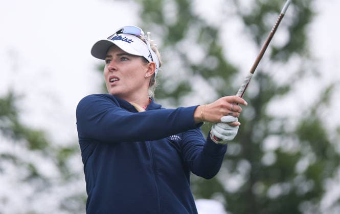 2026 KPMG Women s Irish Open, The K Club, Kildare 28 8 2026 Casandra Alexander of South Africa tees off on the 18th Casandra Alexander tees off on the 18th 28 8 2026  Copyright: xx RDR_2413