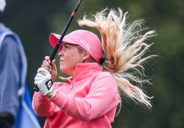 2026 KPMG Women s Irish Open, The K Club, Kildare 28 8 2026 Sara Byrne of Ireland tees off on the 1st Sara Byrne tees off on the 1st 28 8 2026  Copyright: xx RDR_2676