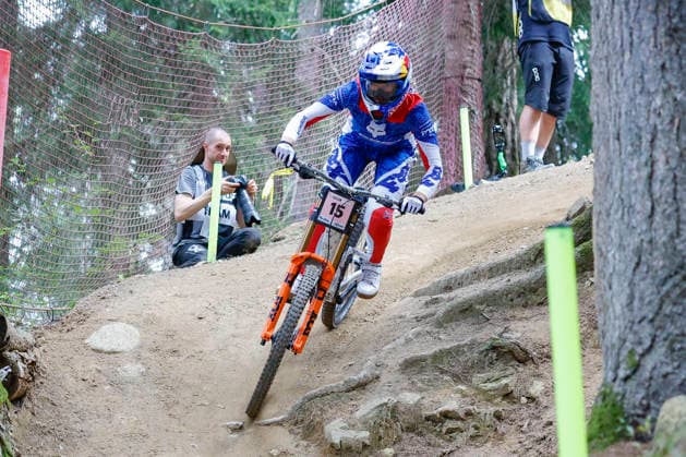 TRENTO, ITALY, AUGUST 28 — Tahnee Seagrave of Great Britain tests the track one last time before the UCI Mountain Bike World Championships Women’s and Men’s Elite Downhill qualifiers at Val di Sole on August 28, 2026, in Trento, Italy. Trento, Val di Sole, Trento, Italy Copyright: xJustPictures.ch FrancescoxMinghettix jp-en-EuSpIm-JP6_FRM_UCIWC_WMNDH_28_Aug_000139