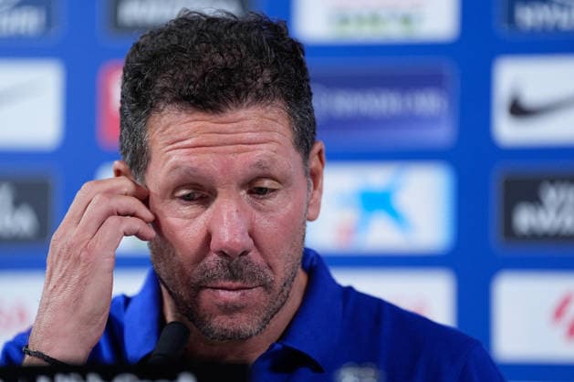 August 28, 2026, Madrid, Madrid, Spain: Diego Pablo Simeone, head coach of Atletico de Madrid, attends his press conference, PK, Pressekonferenz during a training session of Atletico de Madrid ahead the Spanish League, LaLiga EA Sports, match against Sevilla FC at Ciudad Deportiva Wanda Atletico de Madrid on August 28, 2026, in Madrid, Spain. Atletico De Madrid Training Session And Press Conference - Laliga Ea Sports  - ZUMAa181 20260828_zaa_a181_062 Copyright: xDennisxAgyemanx