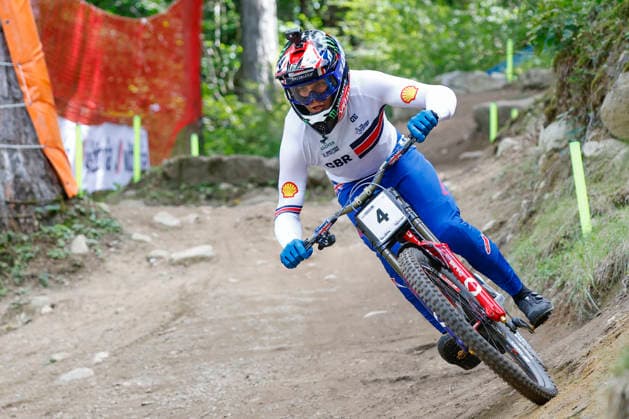 TRENTO, ITALY, AUGUST 28: Jordan Williams of Great Britain during his final training session ahead of the UCI Mountain Bike World Championships Women’s and Men’s Elite Downhill qualifiers at Val di Sole on August 28, 2026, in Trento, Italy. Trento, Val di Sole, Trento, Italy Copyright: xJustPictures.ch FrancescoxMinghettix jp-en-EuSpIm-JP6_FRM_UCIWC_WMNDH_28_Aug_000158