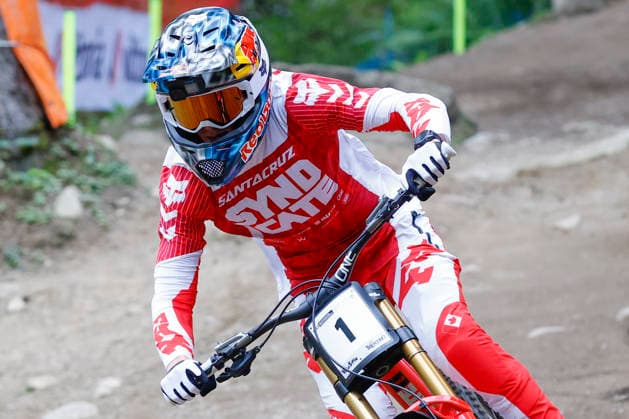 TRENTO, ITALY, AUGUST 28 — Jackson Goldstone from Canada during his final training session ahead of the UCI Mountain Bike World Championships women’s and men’s elite downhill qualifiers at Val di Sole on August 28, 2026, in Trento, Italy. Trento, Val di Sole, Trento, Italy Copyright: xJustPictures.ch FrancescoxMinghettix jp-en-EuSpIm-JP6_FRM_UCIWC_WMNDH_28_Aug_000160-2