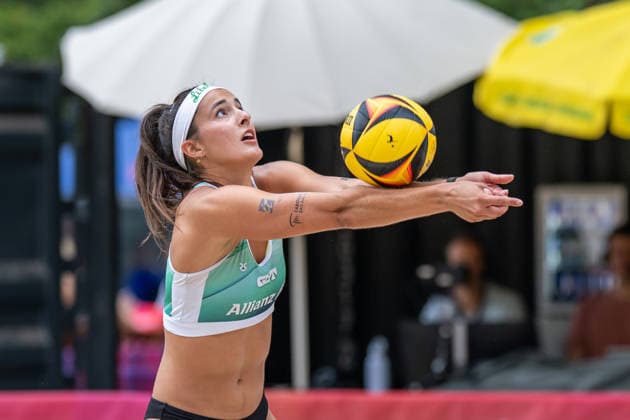 German Beach Championship (German Beach Volleyball Championship) Dortmund, Germany August 28, 2026 DORTMUND, GERMANY AUGUST 28 Sophia Neuß Player 2, Eintracht Spontent during the German Beach Championship at Dortmund on August 28, 2026 in Dortmund, Germany Copyright: xBEAUTIFULxSPORTS PeterxWeberx