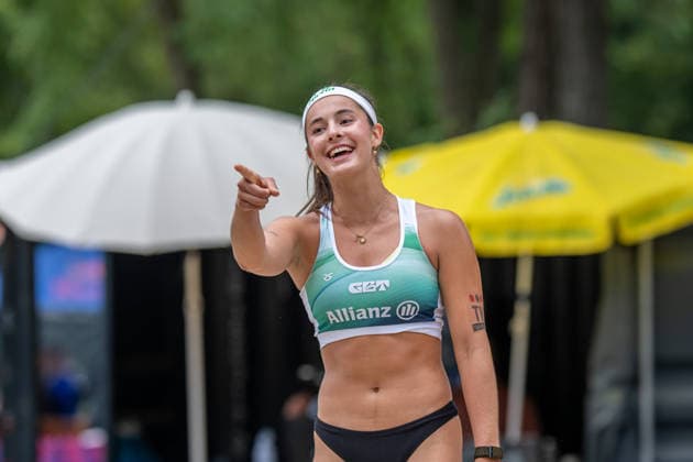 German Beach Championship (German Beach Volleyball Championship) Dortmund, Germany August 28, 2026 DORTMUND, GERMANY AUGUST 28 Sophia Neuß Player 2, Eintracht Spontent during the German Beach Championship at Dortmund on August 28, 2026 in Dortmund, Germany Copyright: xBEAUTIFULxSPORTS PeterxWeberx