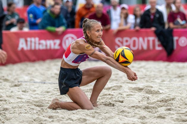 German Beach Championship German Beach Volleyball Championship Dortmund, Germany August 28, 2026 DORTMUND, GERMANY AUGUST 28 Paula Schürholz Player 2, Eintracht Spontent during the German Beach Championship (German Beach Volleyball Championship) in Dortmund on August 28, 2026, in Dortmund, Germany Copyright: xBEAUTIFULxSPORTS PeterxWeberx