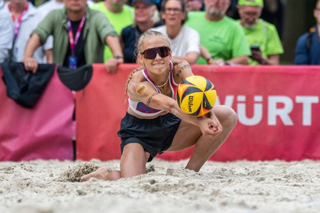 German Beach Championship (German Beach Volleyball Championship) Dortmund, Germany August 28, 2026 DORTMUND, GERMANY AUGUST 28 Paula Schürholz Player 2, Eintracht Spontent during the German Beach Championship (German Beach Volleyball Championship) in Dortmund on August 28, 2026, in Dortmund, Germany Copyright: xBEAUTIFULxSPORTS PeterxWeberx