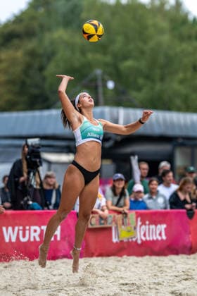 German Beach Championship (German Beach Volleyball Championship) Dortmund, Germany August 28, 2026 DORTMUND, GERMANY AUGUST 28 Sophia Neuß Player 2, Eintracht Spontent during the German Beach Championship (German Beach Volleyball Championship) in Dortmund on August 28, 2026, in Dortmund, Germany Copyright: xBEAUTIFULxSPORTS PeterxWeberx