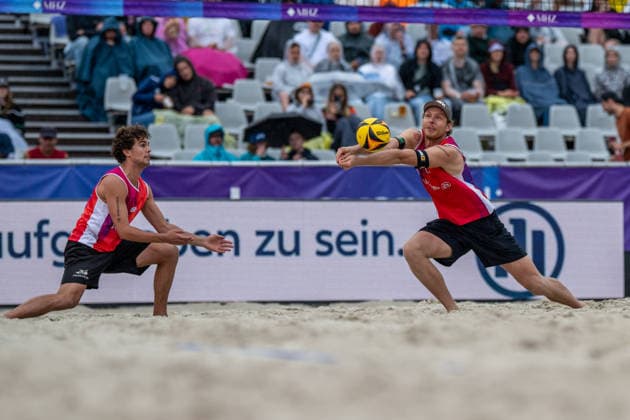 German Beach Championship (German Beach Volleyball Championship) Dortmund, Germany August 28, 2026 DORTMUND, GERMANY AUGUST 28 Nils Ehlers (Player 1, ETV Hamburg), Lui Wüst (Player 2, Eintracht Spontent during the German Beach Championship (German Beach Volleyball Championship) in Dortmund on August 28, 2026, in Dortmund, Germany Copyright: xBEAUTIFULxSPORTS PeterxWeberx