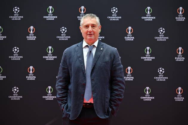 UEFA Europa League and Conference League 2026 27 League Phase Draws MONACO, MONACO - AUGUST 28: Daniele Massaro, Brand Ambassador for AC Milan, arrives to attend the draw ceremony for the league phase of the 2026-2027 UEFA Europa League and UEFA Conference League football tournaments at the Grimaldi Forum in Monaco on August 28, 2026. Mustafa Yalcin Anadolu Monaco Monaco. Editorial use only. Please get in touch for any other usage.  Copyright: x2026xAnadoluxMustafaxYalcinx