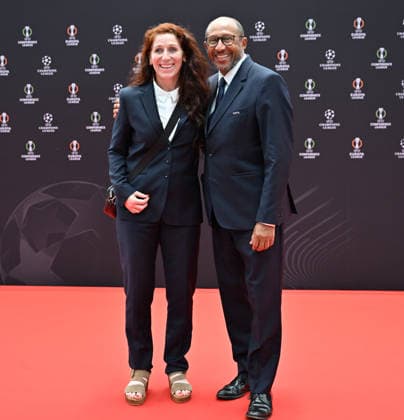 UEFA Europa League and Conference League 2026 27 League Phase Draws MONACO, MONACO - AUGUST 28: Philippe Diallo (R), President of French Football Federation (FFF), arrives to attend the draw ceremony for the league phase of the 2026-2027 UEFA Europa League and Conference League football tournament at the Grimaldi Forum in the Principality of Monaco on August 28, 2026. Mustafa Yalcin Anadolu Monaco Monaco. Editorial use only. Please get in touch for any other usage.  Copyright: x2026xAnadoluxMustafaxYalcinx